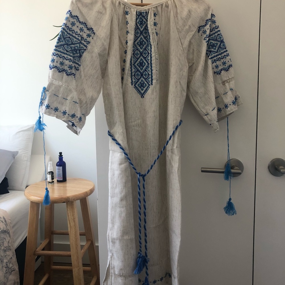Traditional Ukrainian Embroidered Folk Dress Midsommar